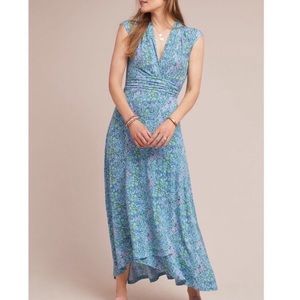 ANTHROPOLOGIE • NWT • Bristol Maxi Blue Motif